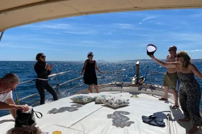 Watch wild dolphins near estepona on a relaxed boat trip with drinks, snacks, and a sea swim. includes marina access and local skipper. book your spot online.