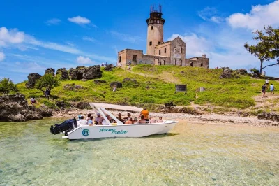 Feel the salt breeze on a mauritius speedboat trip—five islands, bbq lunch on the sand, snorkeling, and drinks included. local guide, dolphin chance, easy booking.