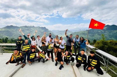 Wake up to mountain air, ride the ha giang loop with a local guide, stay in village homestays, taste h’mong dishes & enjoy pickup from hanoi or sapa.