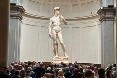 Descubra florença na accademia, pule a fila para ver o david de michelangelo e ouça histórias de um guia local. ingresso reservado, pague na chegada.