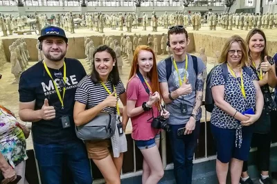 Step into xi'an’s terracotta warriors museum on a half-day small group tour with hotel pickup, expert guide, and a relaxed drop-off near big wild goose pagoda.