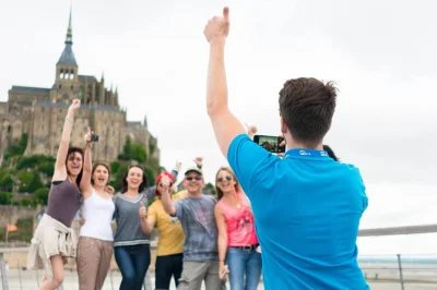 Feel the tide shift at mont saint-michel, wander medieval streets, and share a cider tasting with your small group. includes skip-the-line abbey entry and roundtrip paris transport.