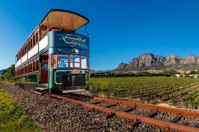 Explora las cape winelands en un tour privado desde ciudad del cabo. degustaciones de vino, maridaje con quesos, paseo en tranvía por franschhoek y paradas históricas.