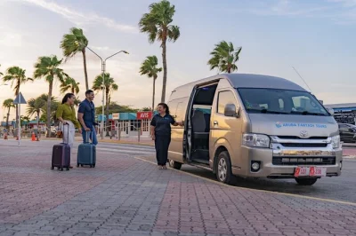 Step off your flight in aruba & skip the stress—private airport transfer with real-time arrival tracking, local driver, bottled water, and easy pickup outside arrivals.