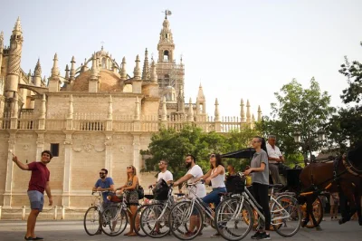 Pedal through seville’s neighborhoods, plaza de españa, triana & santa cruz on a guided bike tour. includes bike, helmet & insider tips for your stay.