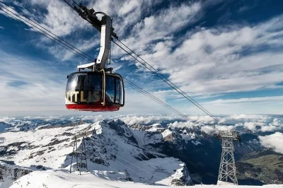 Feel the thrill of a day trip from zurich to mount titlis & lucerne with a revolving cable car, ice flyer chairlift, and europe’s highest suspension bridge—includes pickup.