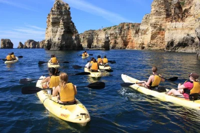 Feel the salt air as you kayak through lagos caves, paddle under natural arches at ponta da piedade, and relax on a secret beach. includes snorkel gear and lockers.