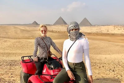 Feel the ancient energy at giza with a private tour, step inside a pyramid, ride camels and atvs, and enjoy lunch—all with hotel pickup and a local egyptologist guide.