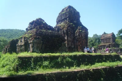 Step through my son sanctuary’s ancient ruins, see cham dance, then drift back to hoi an by boat at sunset with dinner included. pickup from your hotel.