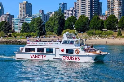 Feel the sea breeze on a vancouver sightseeing cruise with live narration, city views, and local stories. includes guide, restroom, and flexible seating.