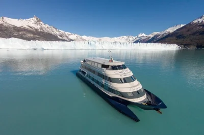 Feel the chill of patagonia on a full-day glacier cruise from el calafate. sail past upsala, spegazzini & perito moreno with walkways stop and hotel pickup included.