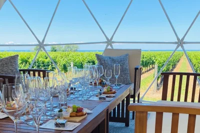 Feel the breeze from lake ontario as you sip family reserve wines in a private dome above the vineyards. includes charcuterie, local guide, and accessible entry.