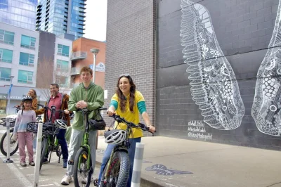 Feel the rhythm of nashville on an electric bike tour through music row, downtown, and iconic music landmarks. includes e-bike, helmet, and local guide.