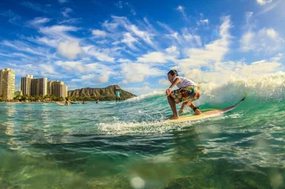 Feel the waikiki waves with hands-on surfing lessons, friendly local instructors, and all equipment included. locker use and easy access from honolulu hotels.