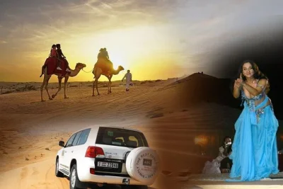 Feel the dubai desert come alive with atv rides, camel encounters, live shows, and a bbq dinner. includes hotel pickup and local guide for a seamless evening.