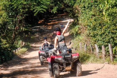 Feel the rush of an atv ride from puerto vallarta into the sierra madre, zip line above jungle canopies, and ride a mule—includes photos, guide, and gear.
