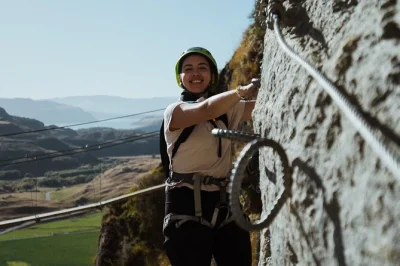 Push your comfort zone near wanaka with a guided waterfall cable climb, steel ladders, bridges, and mountain trail descent—includes gear, lunch, and expert safety.