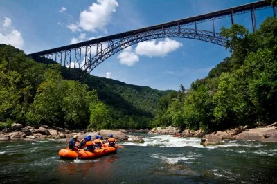 Feel the rush of the lower new river’s wild rapids, share riverside lunch with your crew, and hear stories from local guides. includes gear and small group rafting.