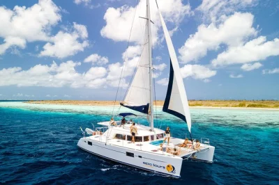 Feel the breeze off bonaire as you snorkel with a local guide, relax on a catamaran, and enjoy a fresh bbq lunch. includes open bar and cruise pickup.