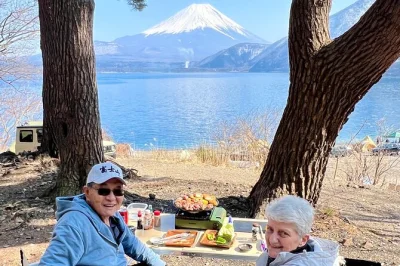 Feel mt fuji’s presence on a private day trip from tokyo with a lakeside japanese bbq, guided walks through aokigahara forest, and flexible photo stops. includes pickup.