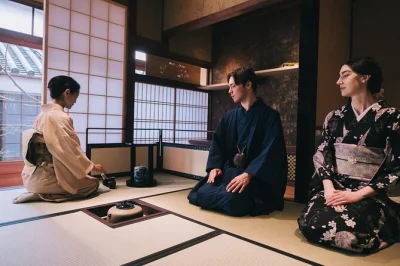 Slip into a kimono in kyoto, join a tea ceremony with matcha & sweets, and try japanese calligraphy. small group, local guide, includes all fees & styling.