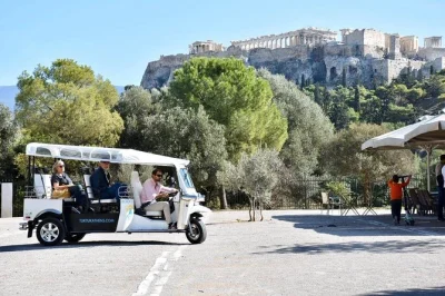 Feel the city’s pulse on a private electric tuk tuk tour through athens, with panoramic views from lycabettus hill, ancient sites, and flexible stops. includes pickup.