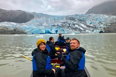 Feel the chill air on a guided canoe tour across mendenhall lake, get close to the glacier face, and enjoy roundtrip pickup from juneau’s cruise docks—gear included.