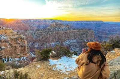 Feel the vastness of the grand canyon, wander antelope’s sandstone curves, and hike zion’s trails—includes hotel pickup, local guide, and overnight stay.