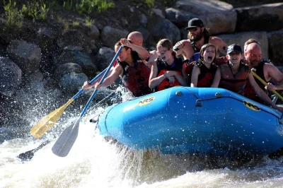 Jump into durango’s animas river for a guided whitewater rafting trip, shuttle pickup & return, and local guides who know every bend. includes life jacket.