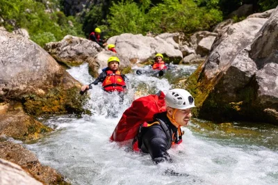 Feel the rush of canyoning on croatia’s cetina river—jump, swim, and hike with expert guides. includes gear, transport from split, and a van waiting at the end.