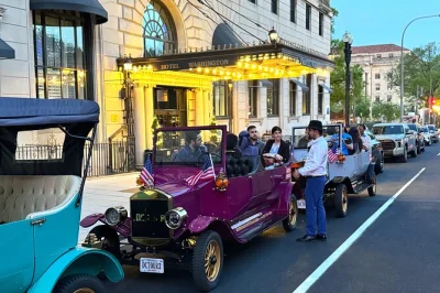 See dc’s iconic monuments under moonlight from a luxury vintage car. includes private or group options, expert local guide, and flexible stops at top sights.