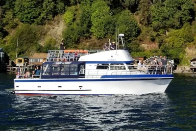 Feel the breeze on a 3-hour puget sound sunset cruise from gig harbor. see fox island, tacoma bridges, wildlife, and mt. rainier views. includes all fees.