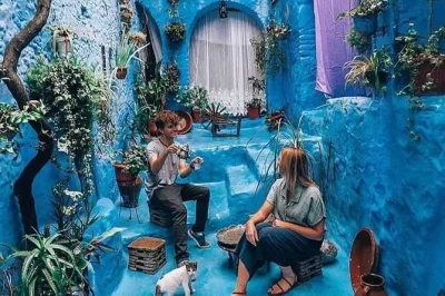 Visit chefchaouen on a day trip from tangier. wander blue streets, see ras el-maa waterfall, and enjoy local mountain views. small group, hotel pickup.