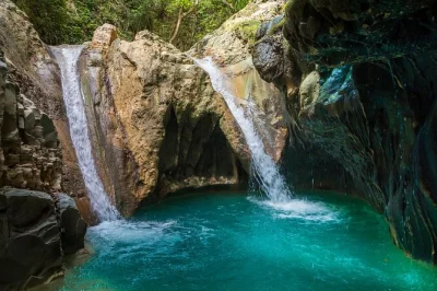 Swim, jump, and slide at damajagua waterfalls. includes hotel pickup, lunch, drinks, and a guided forest hike. book your dominican adventure now!