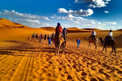 Experience a 3-day desert tour from marrakech to merzouga. visit ait benhaddou, todra gorge, and ride camels at sunset in the sahara. book your adventure.