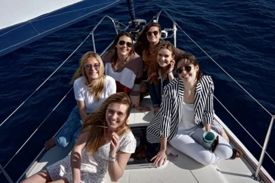 Book a private yacht tour in barcelona for up to 11 guests. sail past montjuïc, sagrada familia & more. drinks, snacks, and swimming included.
