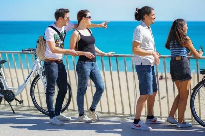 Discover barcelona’s local side by bike. explore poblenou, gothic quarter, arc de triomf & mar bella beach with a guide. small groups, real city stories.