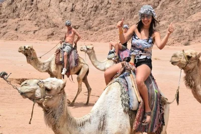 Vivi l’avventura nel deserto del sinai a sharm el sheikh con quad, cammelli, cena beduina e osservazione delle stelle. pick-up in hotel e guida inclusi.