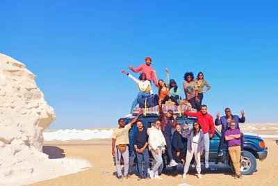 Experience egypt’s white and black deserts on a 2-day camping adventure. visit bedouin villages, crystal mountain, and sleep under the stars. meals included.