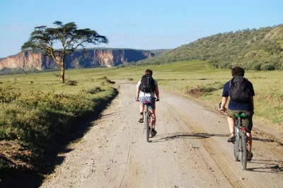 Découvrez la faune et la nature en vélo et à pied lors d’un safari d’une journée à hell’s gate et au lac naivasha, avec guide, vélo et transport inclus depuis nairobi.