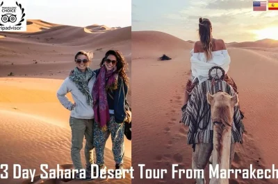 Experience a 3-day sahara tour from marrakech. ride camels in erg chebbi, visit aït benhaddou, ouarzazate, todra gorge & sleep in a berber camp.