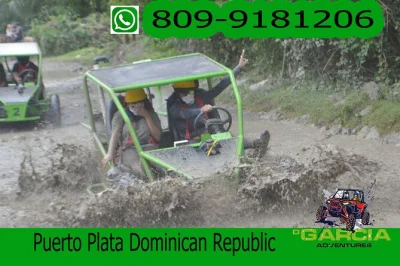Race through muddy trails, sip fresh mountain coffee at a local ranch, and relax at bergantín beach on this puerto plata buggy excursion. book now—includes helmet, seatbelt, and water.