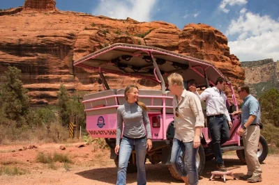 Feel the desert wind in sedona as you explore ancient ruins, rugged canyons, and diamondback gulch by jeep with a local guide. includes all taxes.