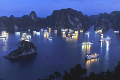Book a 2-day lan ha bay cruise from hanoi. includes kayaking, floating village, sunset party, cooking class, and all meals. perfect for real vietnam explorers.
