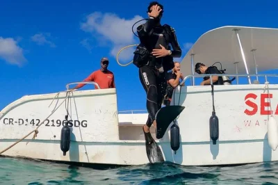 Erlebe dein erstes tauchen in punta cana mit entspanntem pool-training und geführtem ozeantauchgang. inkl. ausrüstung, guide und hoteltransfer.