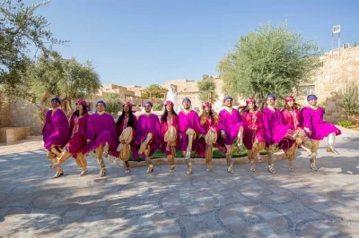 Experience a lively jordanian folklore night with henna, music, and gourmet desserts. includes arabic coffee, local dances, and wheelchair access. book now.