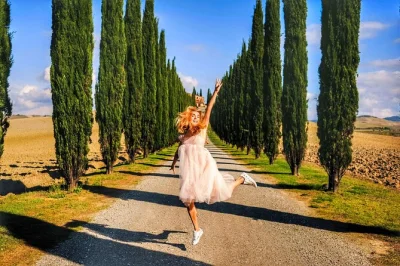 Wander through val d'orcia’s medieval towns, taste local wine in montepulciano, and explore with a local guide. includes pickup and flexible stops.