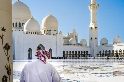 See abu dhabi’s grand mosque, heritage village, and date market on a private day trip from dubai. includes hotel pickup, guide, and bottled water.