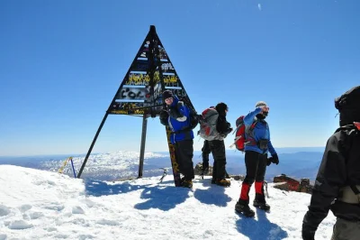 Climb mount toubkal on a 2-day trek from marrakech with local guides. includes hotel pickup, atlas mountain villages, and a night in a mountain refuge.