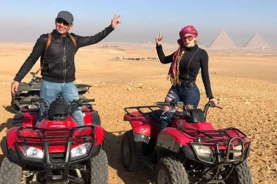 Ride atvs by the giza pyramids, float on a nile felucca, and see cairo from above at the tower. includes hotel pickup and local guide. book now.